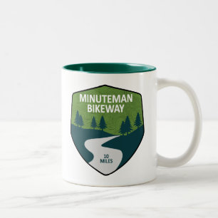 Minuteman Bikeway Boston Massachusetts Two-Tone Coffee Mug