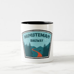 Minuteman Bikeway Boston Massachusetts Two-Tone Coffee Mug