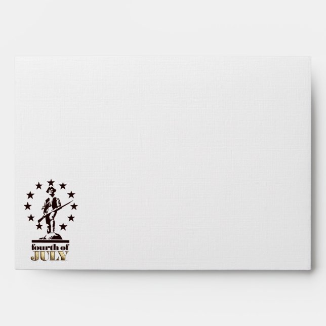 Minuteman July 4th 1776 Envelope (Front)