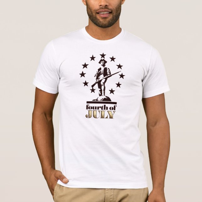 Minuteman July 4th 1776 T-Shirt (Front)