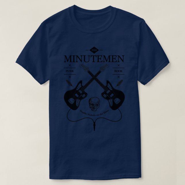 MINUTEMEN Guitar Vintage Logo T-Shirt (Design Front)