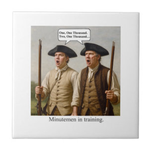 Minutemen in training. ceramic tile