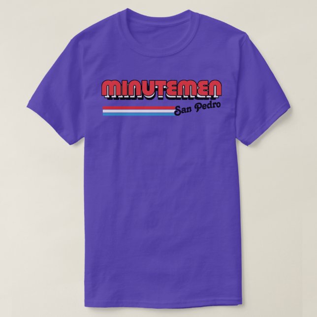 Minutemen San Pedro Retro Style Design T-Shirt (Design Front)