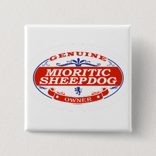 Mioritic Sheepdog 15 Cm Square Badge