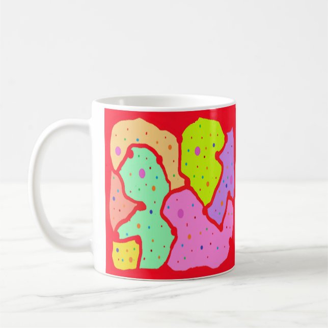MIP MAP MOP ART DESIGN ABSTRACT FUN COFFEE MUG (Left)