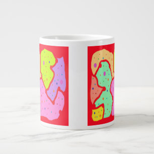 MIP MAP MOP ART DESIGN ABSTRACT FUN LARGE COFFEE MUG