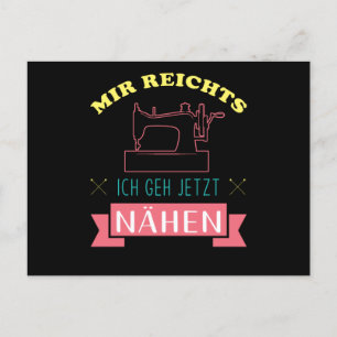 Mir reichts ich geh nähen postcard