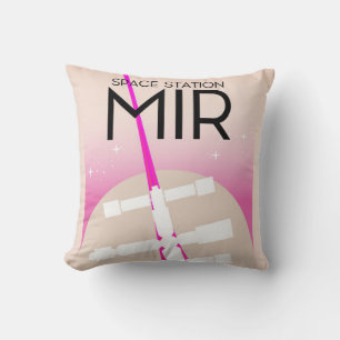 MIR Russian Space Station poster Cushion