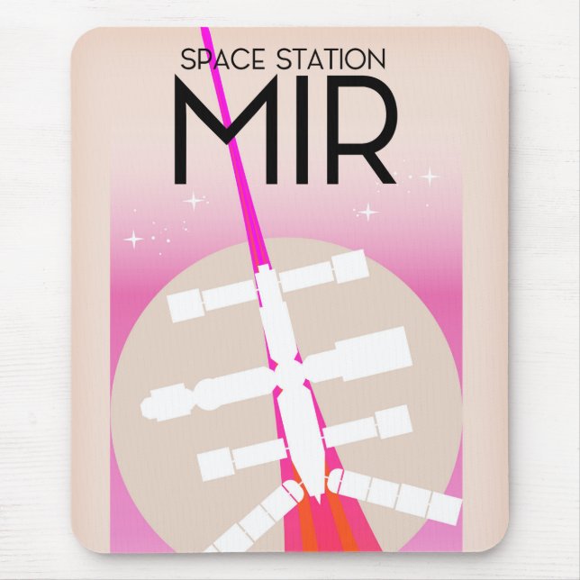 MIR Russian Space Station poster Mouse Pad (Front)