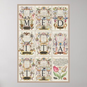 Mira Calligraphiae Monumenta Meditate Poster