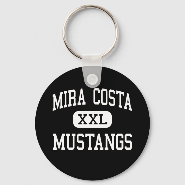 Mira Costa - Mustangs - High - Manhattan Beach Key Ring (Front)