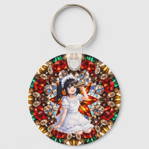 Mirabella in Gem Kaleidoscope - Sparkling Mandala Key Ring