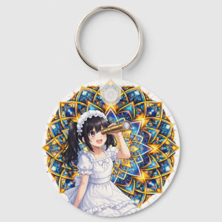 Mirabella in Kaleidoscope Gold - Color Mandala Key Ring
