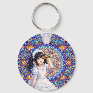 Mirabella in Kaleidoscope Light - Color Mandala S Key Ring