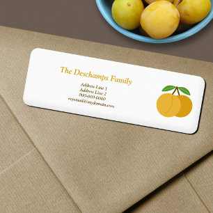 Mirabelle Plum Return Address Label