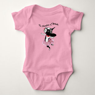 Mirabelle the boston terrier baby tutu ballerina b baby bodysuit