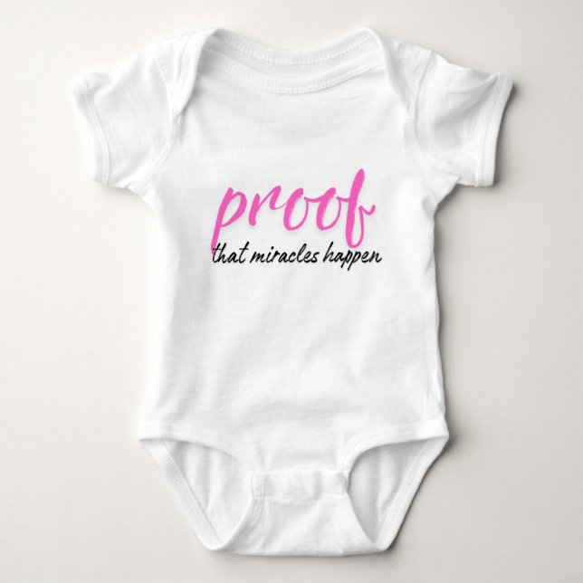 Miracle Baby Girl Bodysuit (Front)
