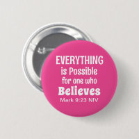 Miracle Bible Verse Christian Faith Pink