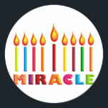 Miracle Classic Round Sticker<br><div class="desc">Customise it with your own design,  or any of ours.</div>