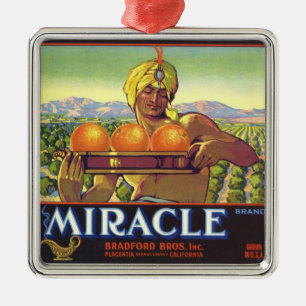 Miracle Genie Metal Ornament