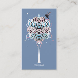 MIRACLE ICE CREAM TREE BUSINESS CARD PURPLE