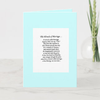 miracle marriage, I love you card