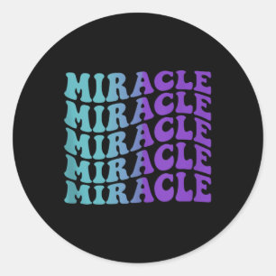 Miracle, Mental Health Awareness Tank Top Classic Round Sticker