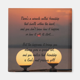 Miracle Of Friendship Poem Magnet