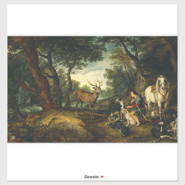 Miracle of Saint Hubert by Peter Paul Rubens  (Sheet)
