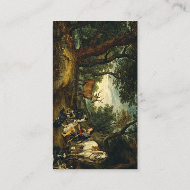 Miracle of Saint Hubert by Peter Paul Rubens  Business Card (Front)