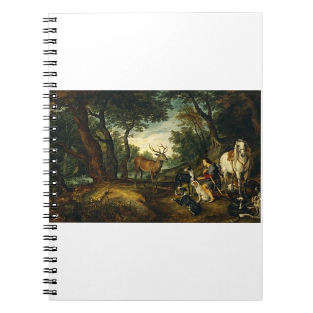 Miracle of Saint Hubert by Peter Paul Rubens  Notebook (Front)