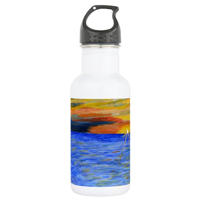 Miracle of Sunset 532 Ml Water Bottle (Front)