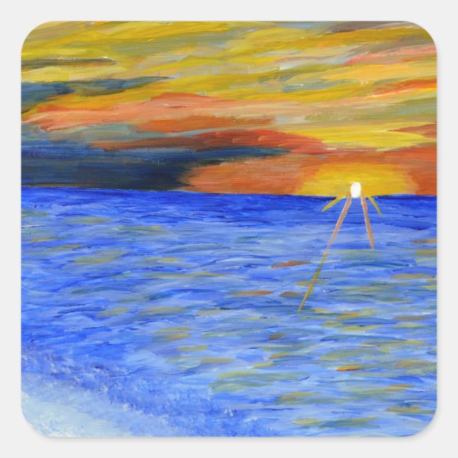 Miracle of Sunset Square Sticker (Front)