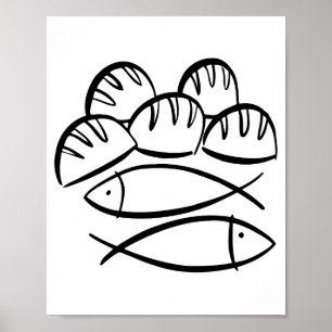 Miracle of the Loaves and Fish Poster