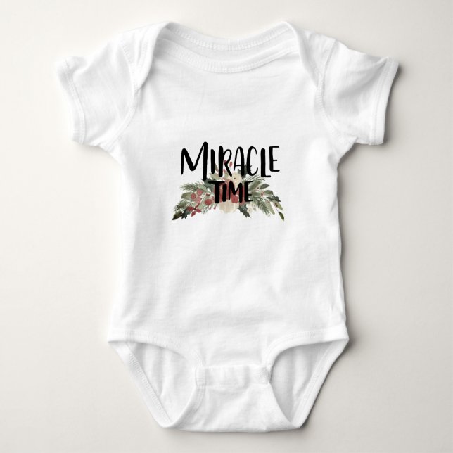 Miracle Time Baby one piece Baby Bodysuit (Front)