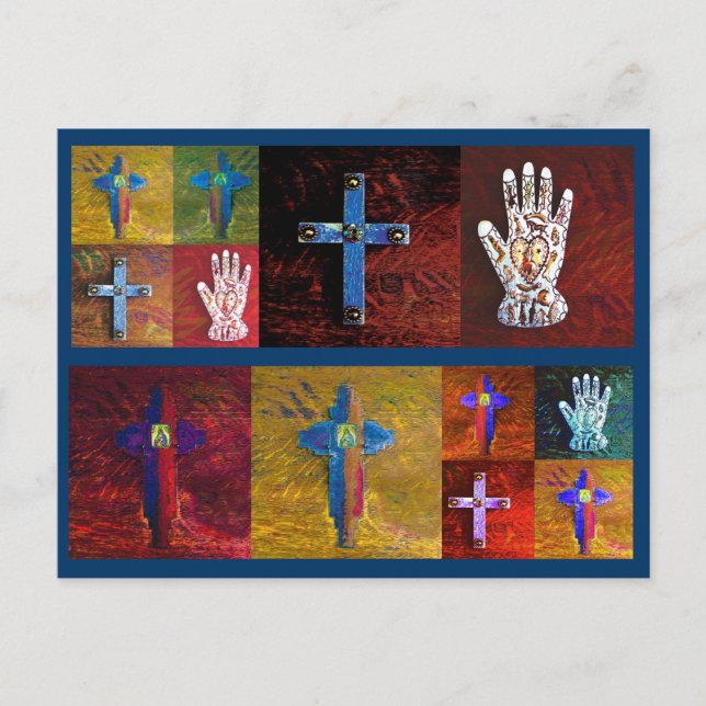 Miracles (blue) postcard (Front)