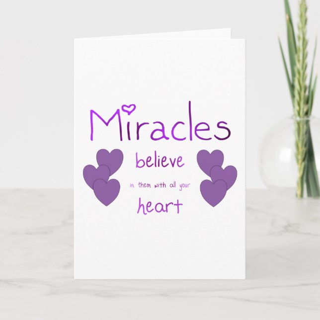 Miracles Card (Front)