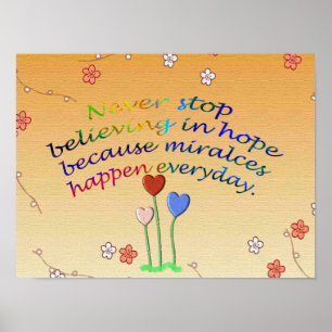 Miracles Happen Everyday Poster