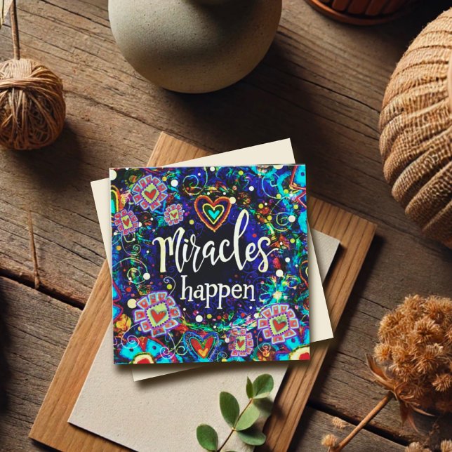 Miracles Happen Faith Blue Pretty Inspirational (Creator Uploaded)