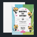 Miraculous Cat Noir Chibi Birthday Invitation<br><div class="desc">Invite all your family and friends to your child's Birthday with these Miraculous Chibi Birthday invites featuring Cat Noir. Personalise by adding all your party details!</div>