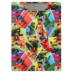 Miraculous Colourful Character Pattern Clipboard
