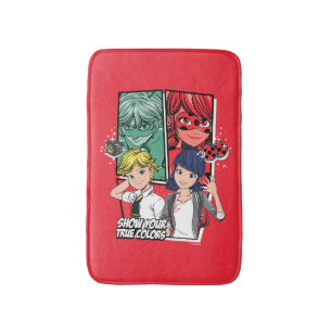 Miraculous Comic Marinette & Adrien True Colours Bath Mat