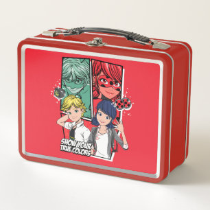 Miraculous Comic Marinette & Adrien True Colours Metal Lunch Box