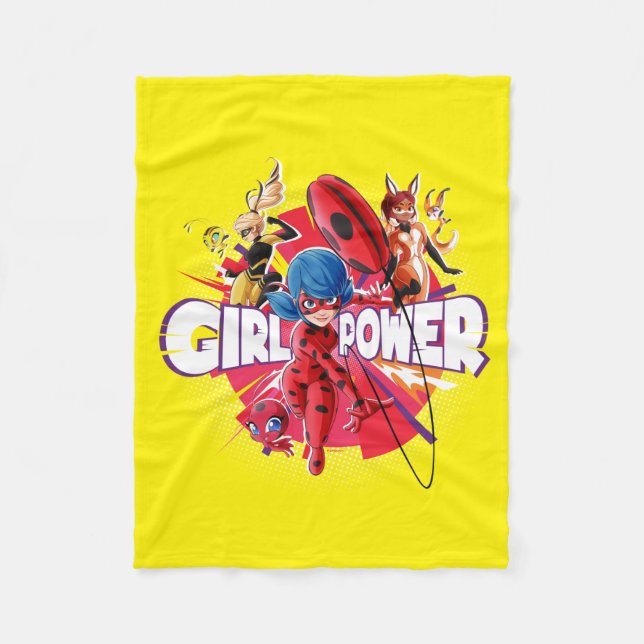 Miraculous Girl Power Fleece Blanket (Front)