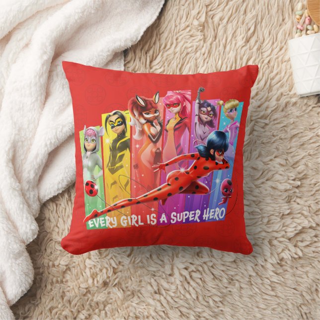 Miraculous Girls | Every Girl is a Super Hero Cushion (Blanket)