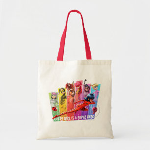 Miraculous Girls   Every Girl is a Super Hero Tote Bag