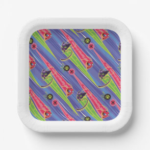 Miraculous Kwamis Tikki & Plagg Pattern Paper Plate