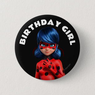 Miraculous Ladybug Birthday 6 Cm Round Badge