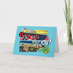 Miraculous Ladybug & Cat Noir Always Protect You Card
