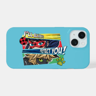Miraculous Ladybug & Cat Noir Always Protect You iPhone 15 Case